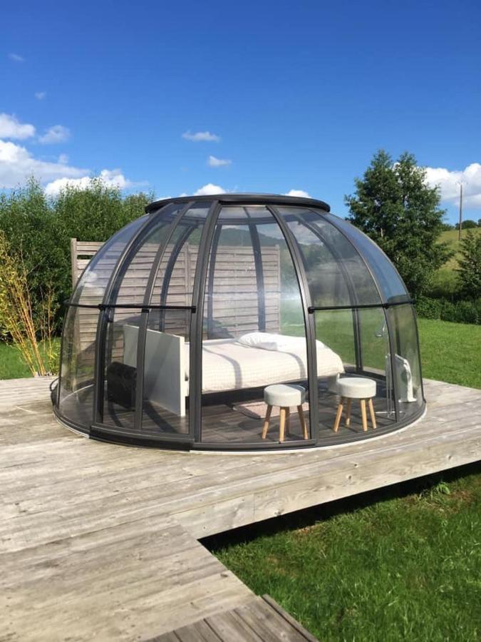 Les Nuits Insolites De La Mothe - Hebergement En Bulle Ou Tiny House Avec Spa Privatif Outremecourt ภายนอก รูปภาพ
