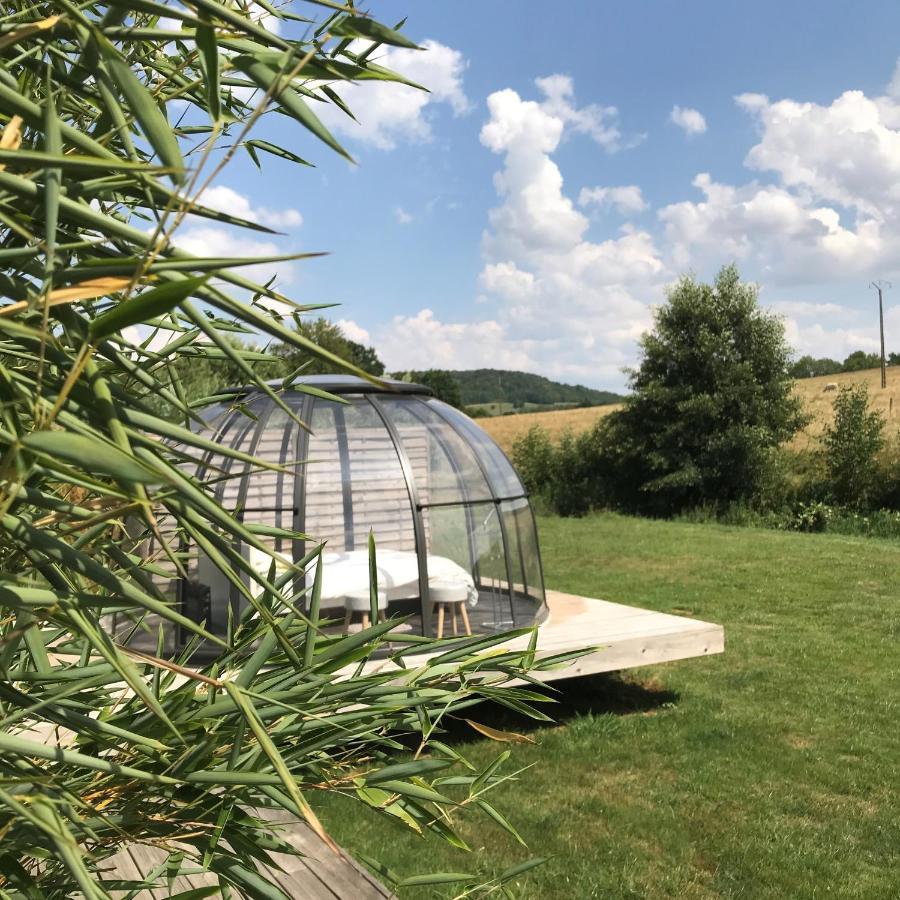 Les Nuits Insolites De La Mothe - Hebergement En Bulle Ou Tiny House Avec Spa Privatif Outremecourt ภายนอก รูปภาพ