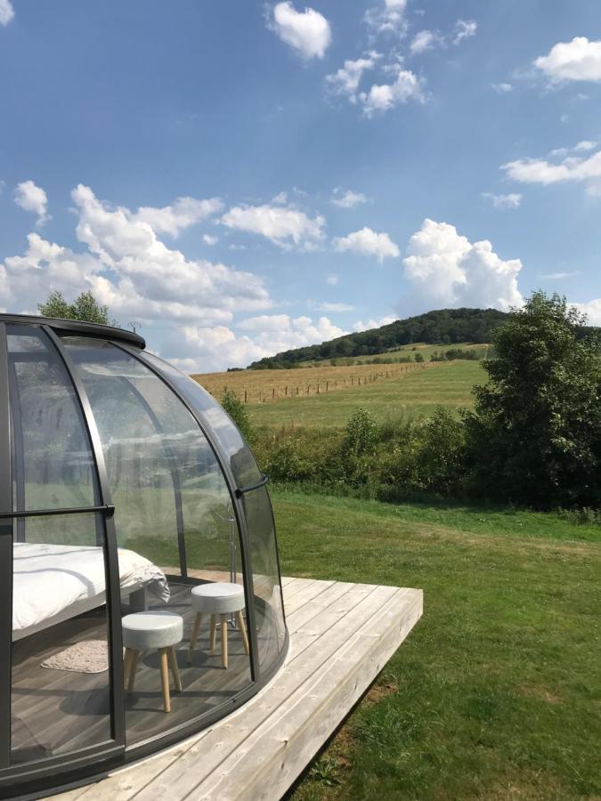 Les Nuits Insolites De La Mothe - Hebergement En Bulle Ou Tiny House Avec Spa Privatif Outremecourt ภายนอก รูปภาพ